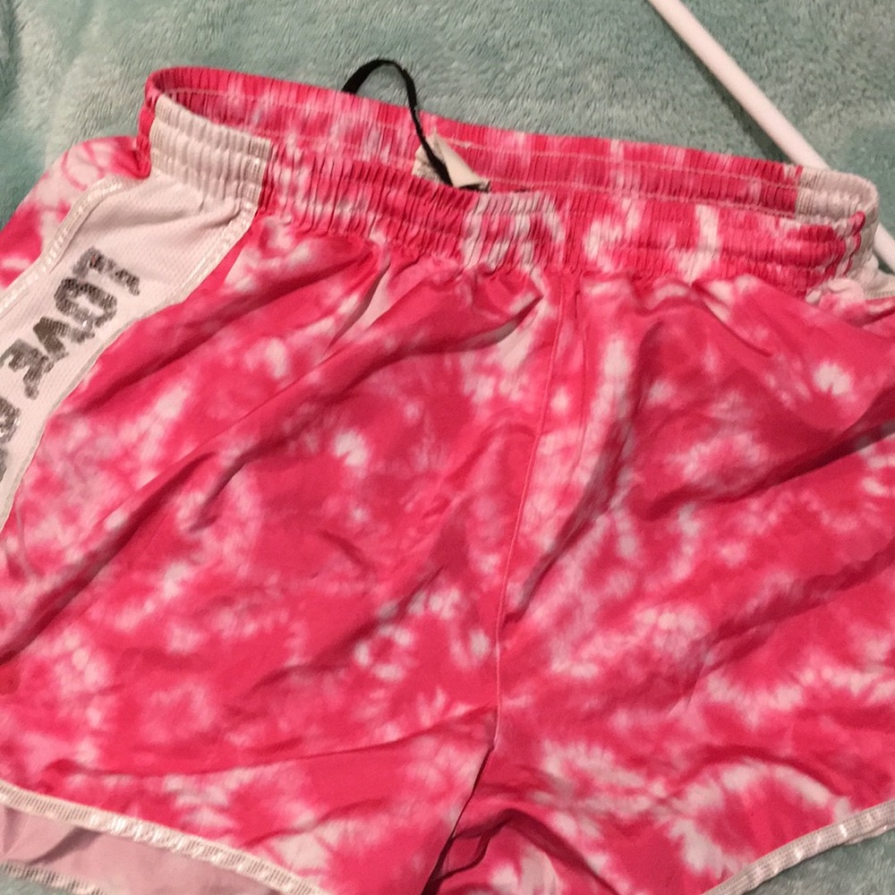 Pink workout shorts small